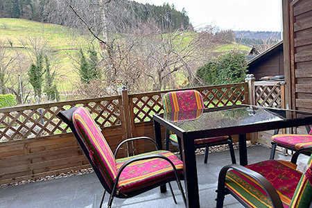 Terrasse Ferienwohnung Erdgeschoss,  Haus Brengartner - 79244 Münstertal